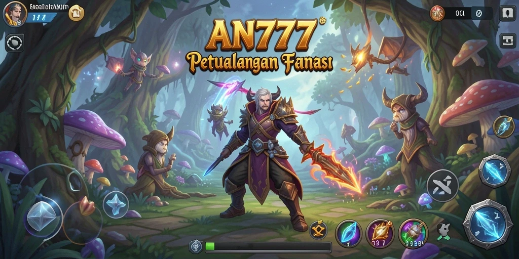 Tampilan gameplay AN777, menyuguhkan aksi petualangan yang seru.