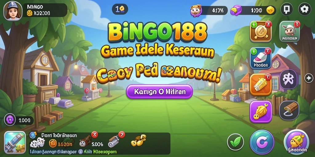 Tampilan menarik dari gameplay BINGO188 yang menampilkan suasana Idle.