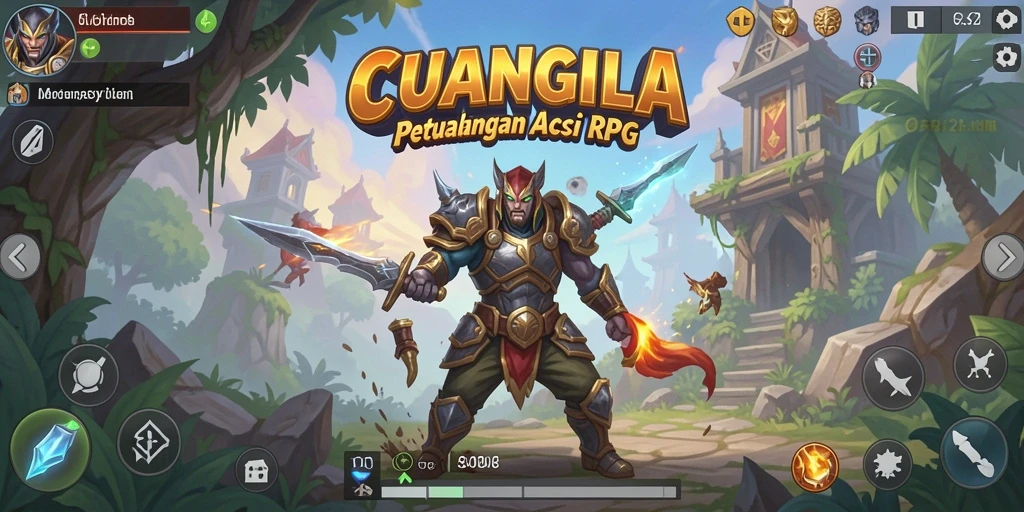 Tampilan gameplay <strong>CUANGILA</strong> yang mendebarkan dengan aksi bertempur.