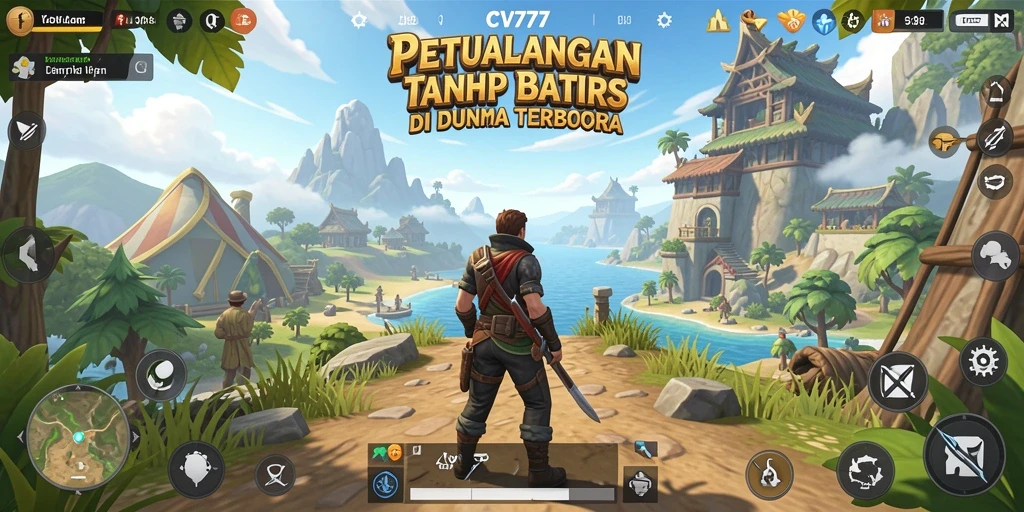 Screenshot CV777 menampilkan aksi seru di dunia terbuka.
