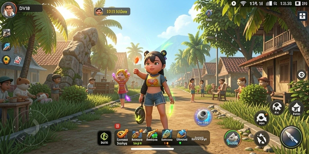 Tampilan gameplay <strong>DV188</strong> yang menakjubkan di dunia simulasi.