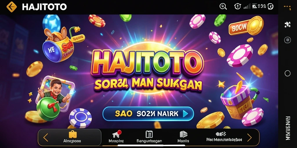 Tampilan gameplay menarik dari slot HAJITOTO yang penuh warna.