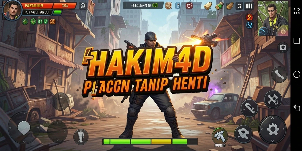 Tampilan gameplay HAKIM4D dengan aksi seru dan grafis menawan.