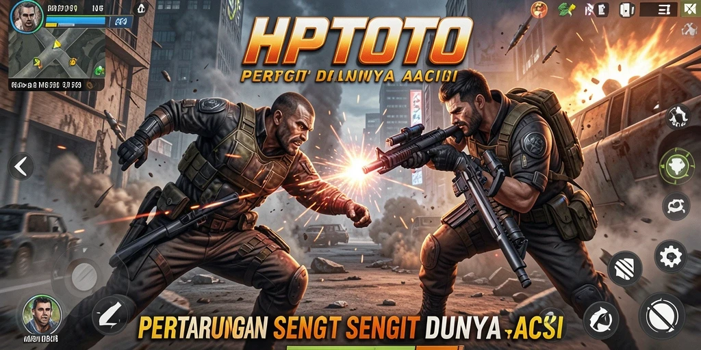 Tampilan aksi intens dalam gameplay HPTOTO yang mendebarkan.