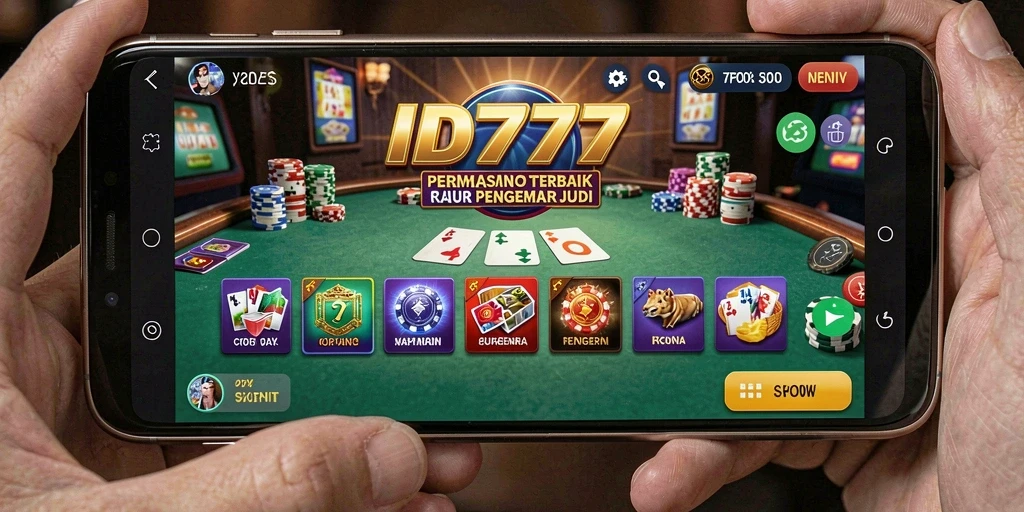 Tampilan gameplay menawan dari ID777 menampilkan aksi Kasino yang menggembirakan.