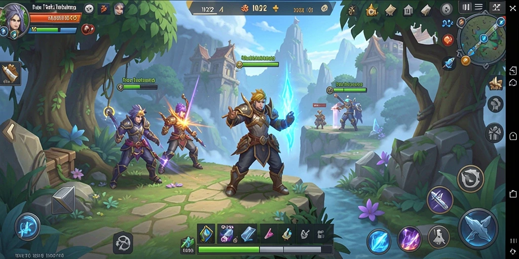Tampilan gameplay menarik di dunia MMORPG IN22 yang penuh aksi.