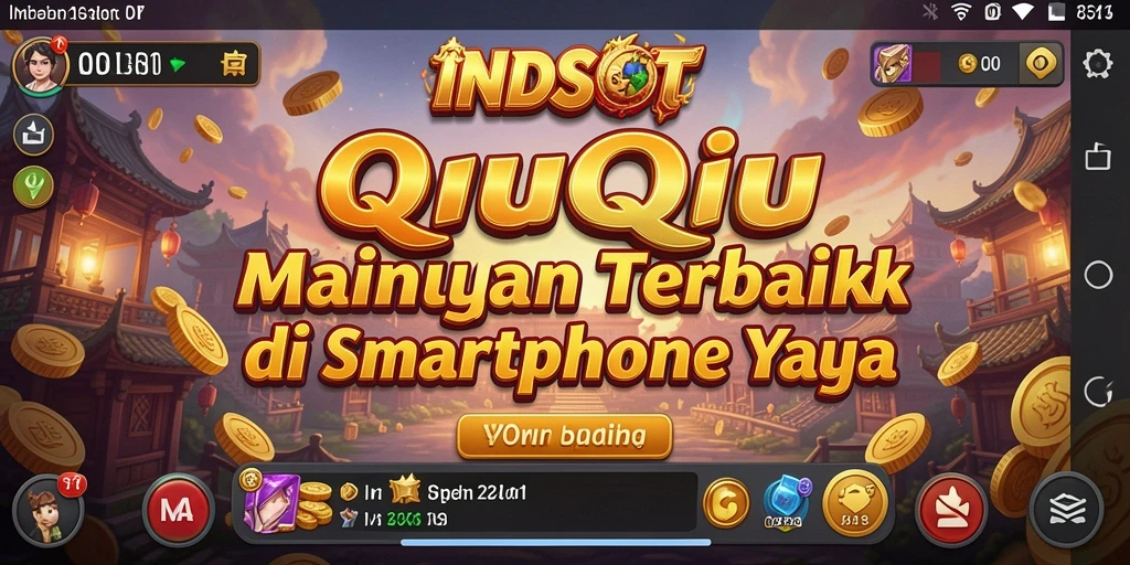 Tampilan gameplay seru dari INDSLOT dalam sesi QiuQiu.