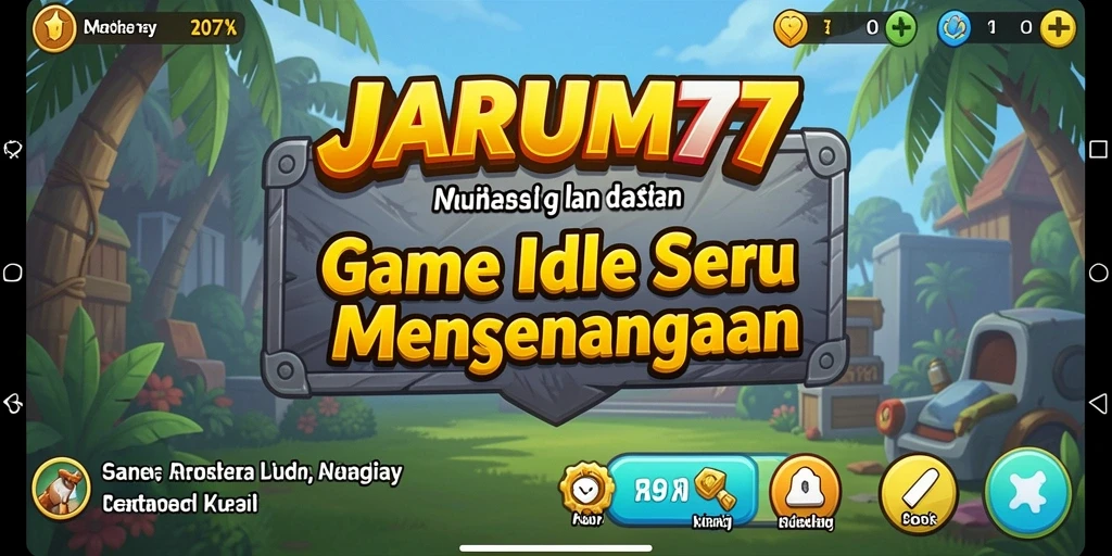 Tampilan gameplay JARUM77 yang sederhana dan menawan.