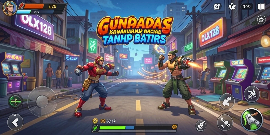 Tangkapan layar menunjukkan gameplay seru dalam OLX128.