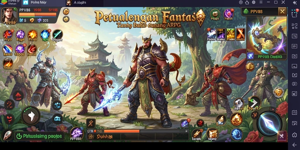 Tampilan gameplay seru dan dinamis dalam PPV88