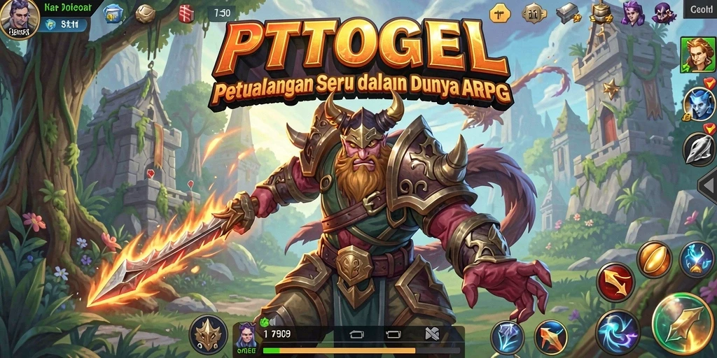 Tampilan gameplay PTTOGEL yang menarik dengan aksi pertempuran seru.