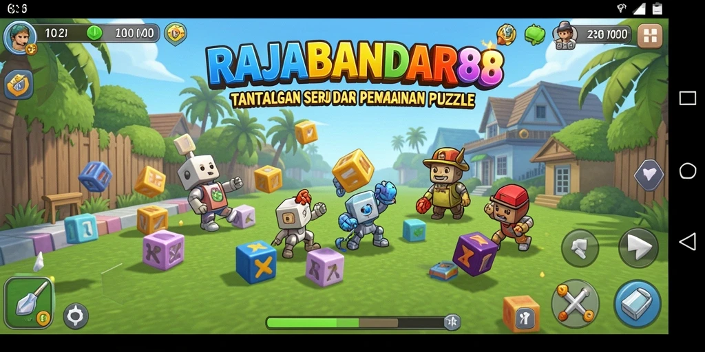 Screenshot gameplay RAJABANDAR88 menampilkan tantangan puzzle yang menarik.
