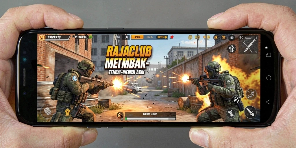 Tampilan gameplay RAJACLUB yang mendebarkan saat pertempuran.