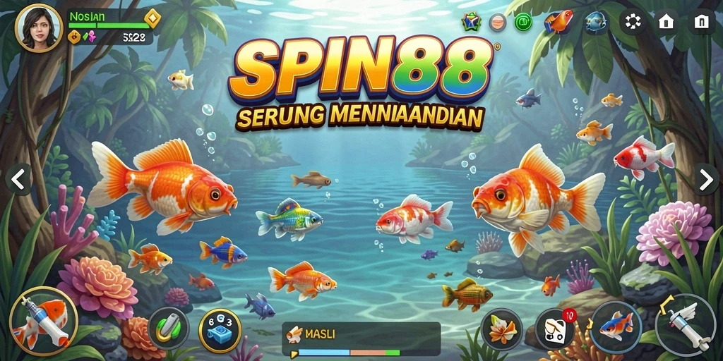 Gameplay memancing yang seru dan interaktif di SPIN88.