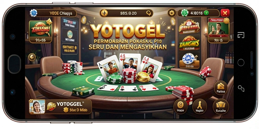 Tangkapan layar permainan YOTOGEL yang seru menunjukkan aksi Poker yang menegangkan.